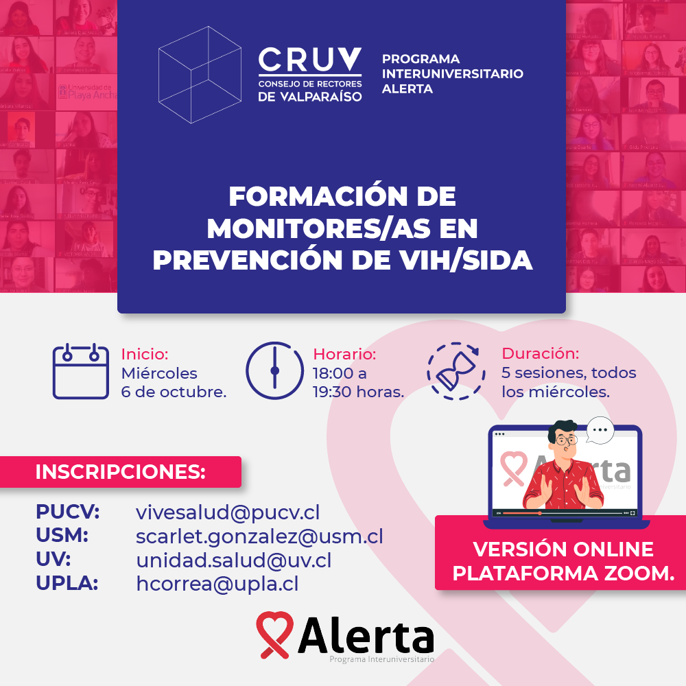Formación de monitores en Prevención de VIH/SIDA  del Programa Alerta CRUV