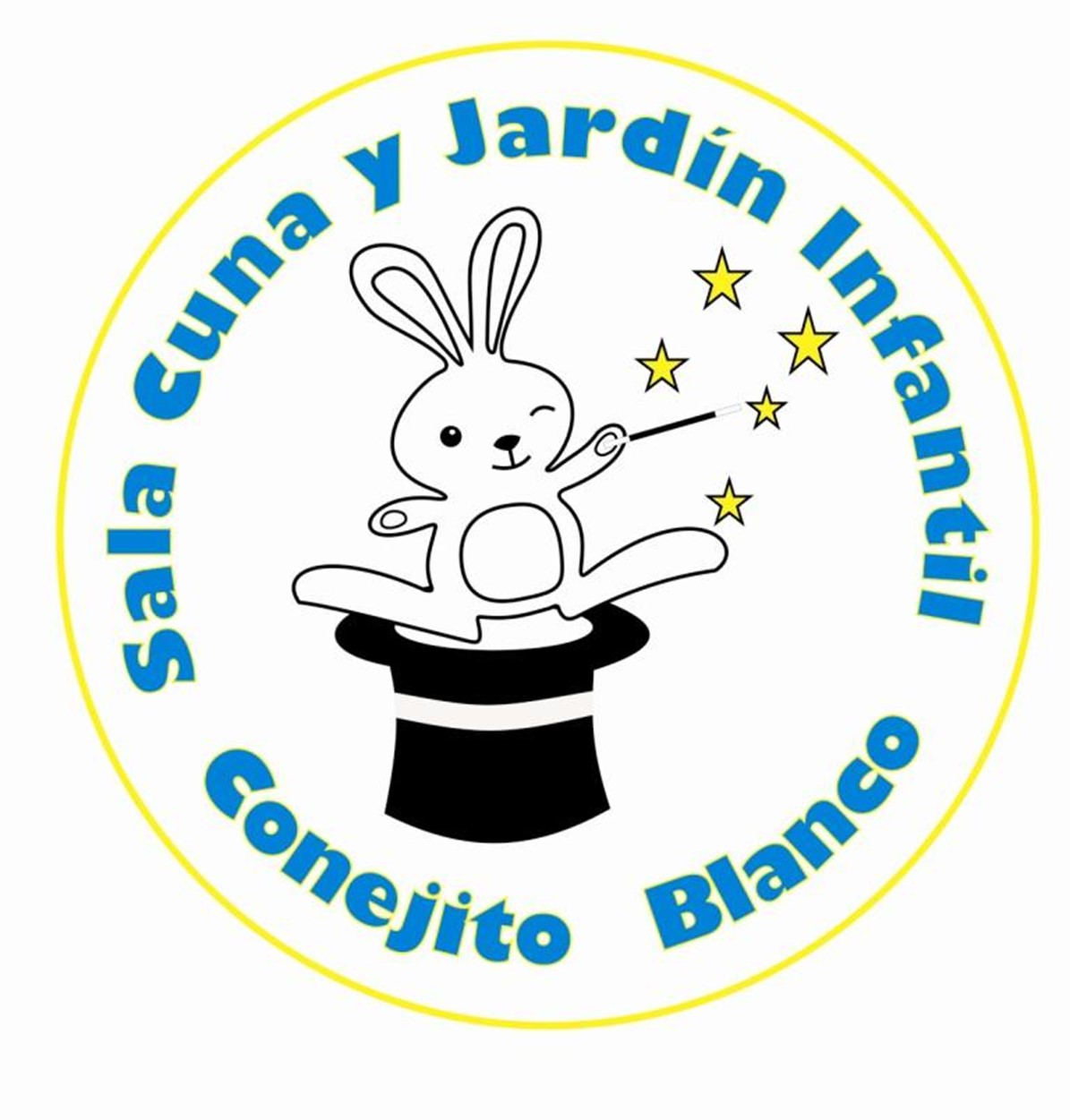 Logo Jardín Infantil Conejito Blanco